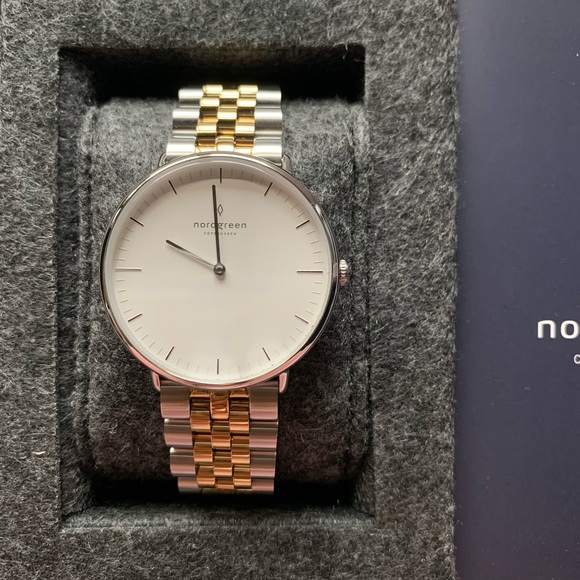 Nordgreen Watch - 5-Link Silver Gold - Picture 6 of 9